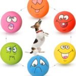 Latex Dog Squeaky Toys Rubber Soft Dog Toys Chewing Squeaky Toy Fetch Play Balls Toy for Puppy Small Pets 6pcs for Mini, Small Breeds, 2.28"*2.28"*1.30"