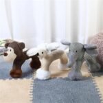 Squeaky Dog Chew Animals, Indestructible Dog Toys with Squeaker for Small & Medium Dogs, Tough Plush Chew Toys for Aggressive Chewers (Dog) - Image 2