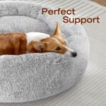 Dog & Cat Bed, Calming Anti-Anxiety Pet Bed for Small Dogs, Fluffy Donut Cushion for Small and Medium Pets (20") - Image 2