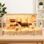 Hamster Cage Chewproof, Large Hamster Cages and Habitats 32 Inch Guinea Pig Cages Openable Top with Acrylic Sheets Solid Built, 32" - Image 2